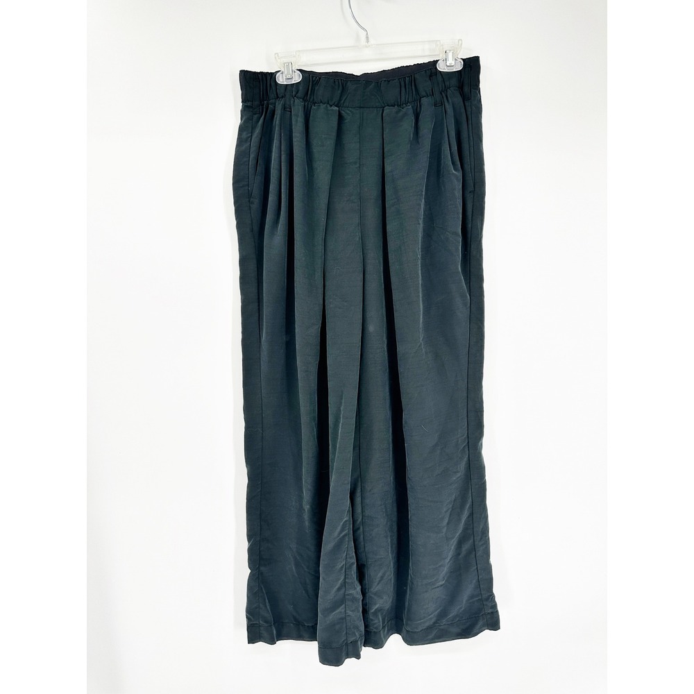 Free People Wide Leg Pants Medium Black Boho Nothin to Say - Picture 2 of 6